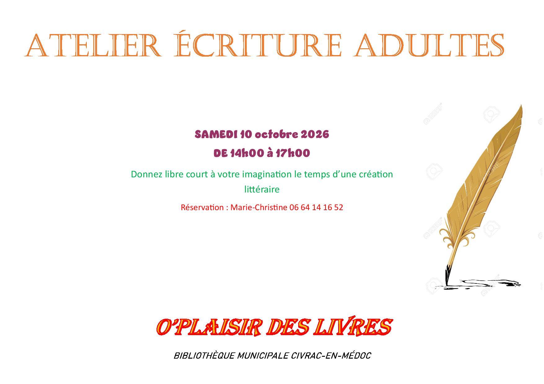 Atelier adultes